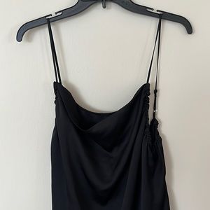 IRO black cowl neck slip dress